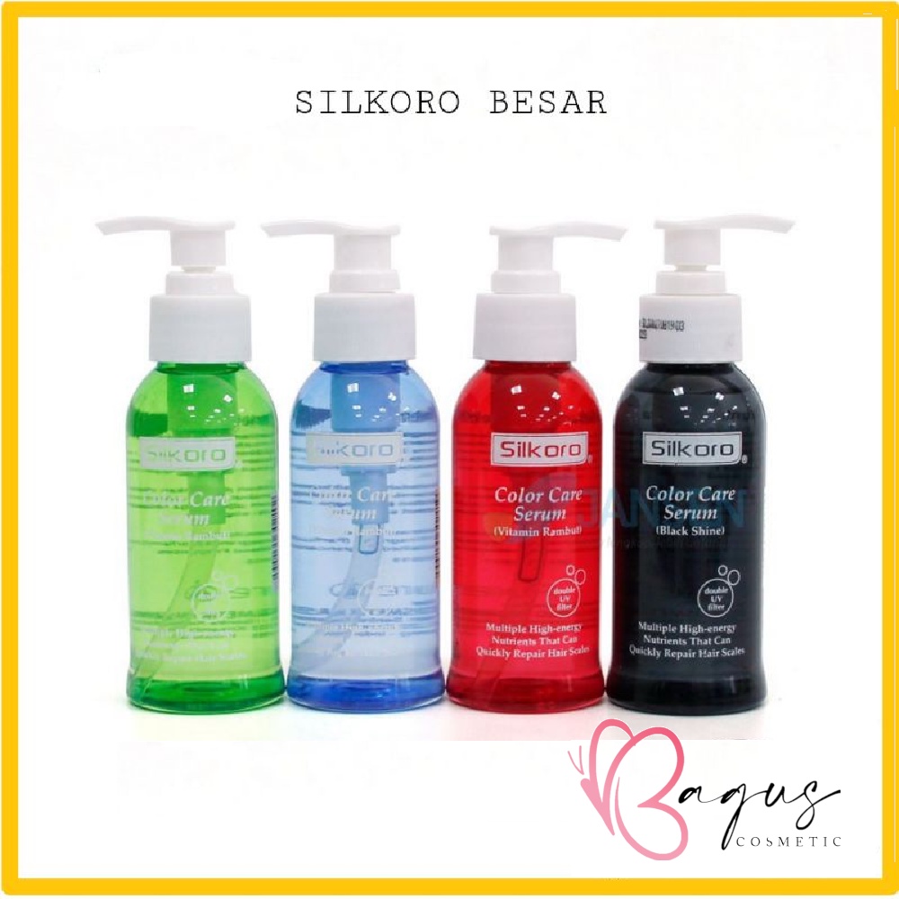 ⭐BAGUS⭐ [BESAR] SILKORO Hair Vitamin 200ml | Serum Rambut Color Care Pump Hair Treatment Tanpa Bilas