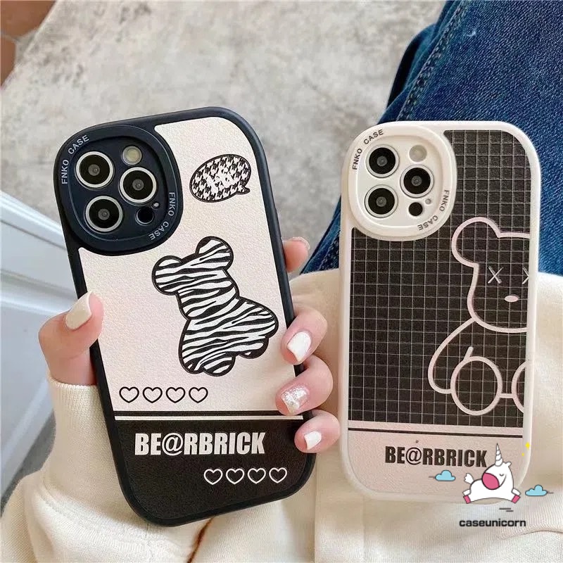 Casing OPPO A95 A57 A17 A15 A3S A96 A55 A17K A15s A94 A12 A16K A16 A1K A31 A9 A5 A54 A5S A76 A7 A92 A74 A16E A58 A78 Reno 5F 8T 7Z 5 8 6 A53 A33 Checkerboard Violent Bear Sarung Soft Case