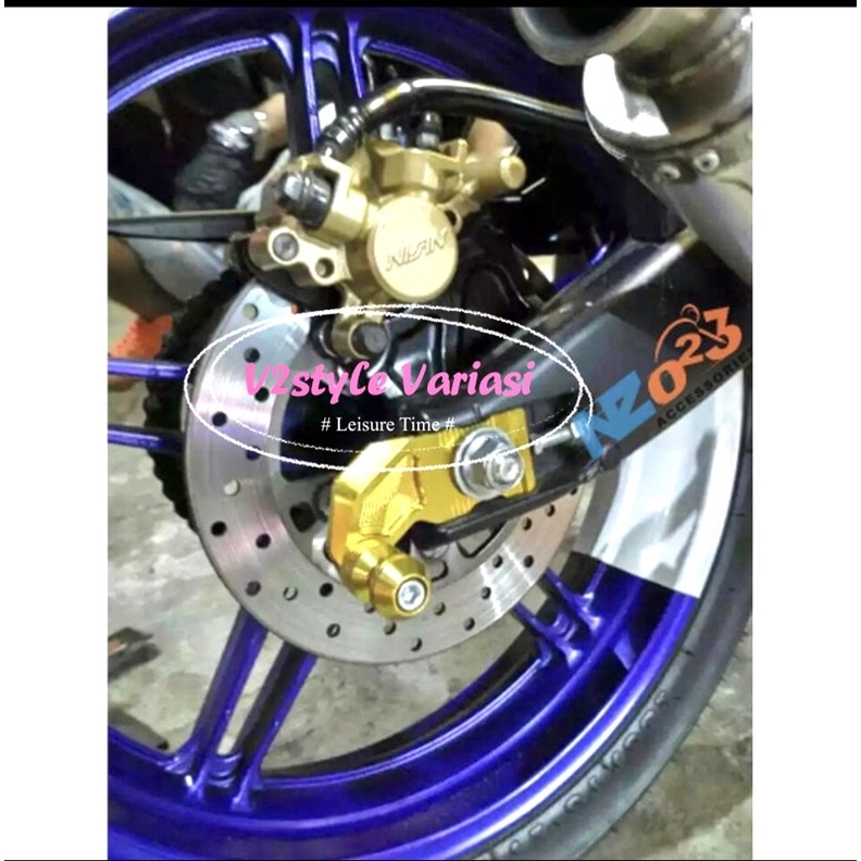 Setelan Rantai Jalu Paddock Set Baut CNC PNP Arm Banana Peddock Xabre Vixion R15 V3 VVA CBR GSX R25