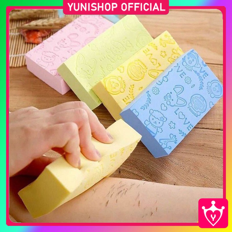 Spons Mandi Daki / Sponge Mandi Pengangkat Daki / Spon Kulit Mati Unik / TV-124