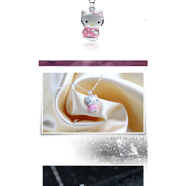 Kalung Liontin Kucing Kecil Bahan Stainless Steel Warna Silver