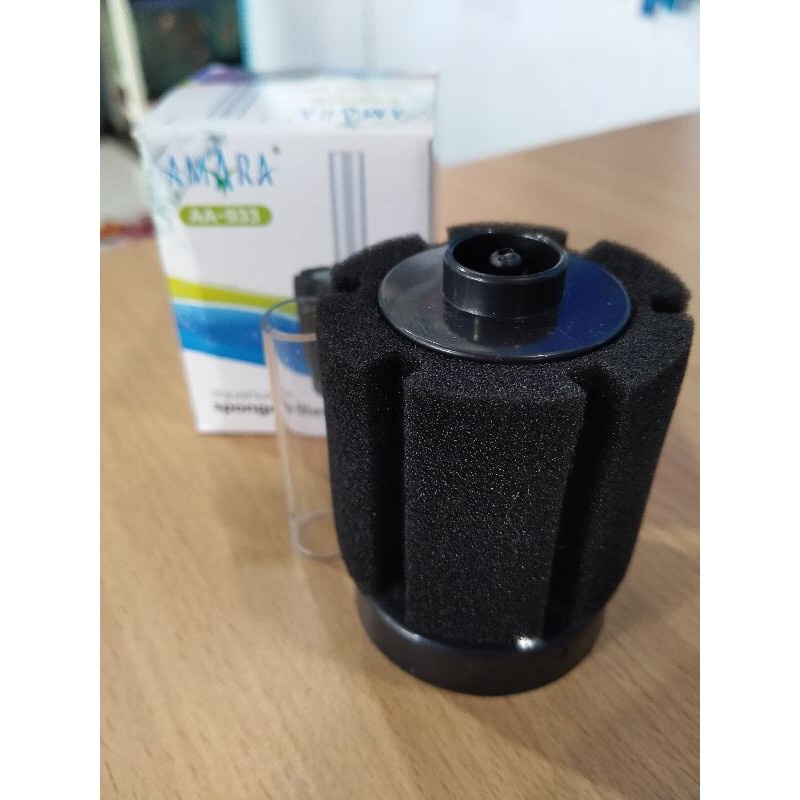 Busa Filter Aquarium Sponge Biofoam Bio Foam Mini Spon Amara AA 933 833 Aquascape Penyaring Udara Aerator Airator Aksesoris Perlengkapan ikan