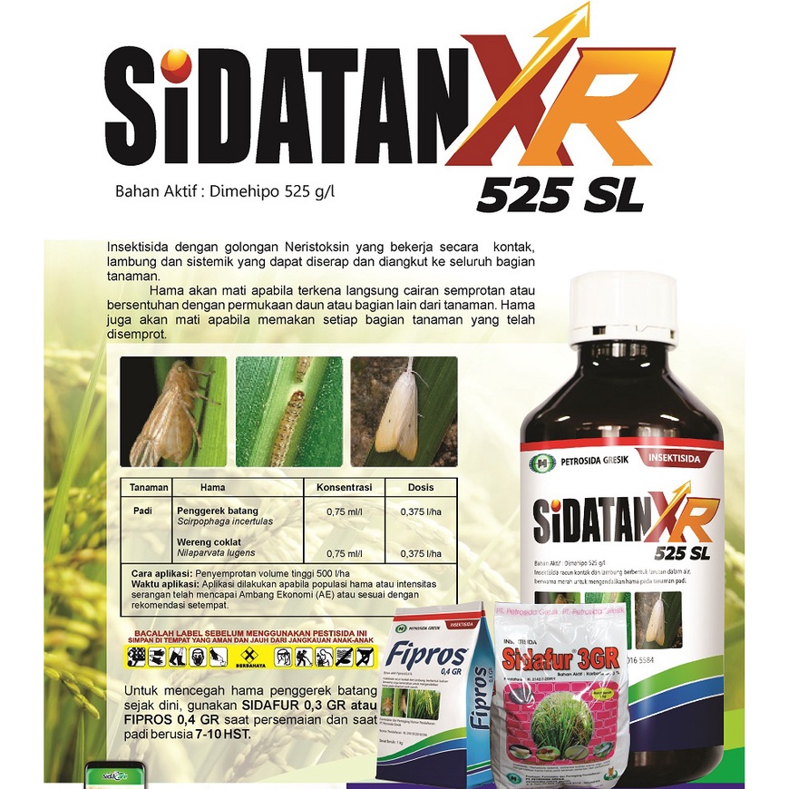 Insektisida Sidatan XR 525 SL Kemasan 200ml