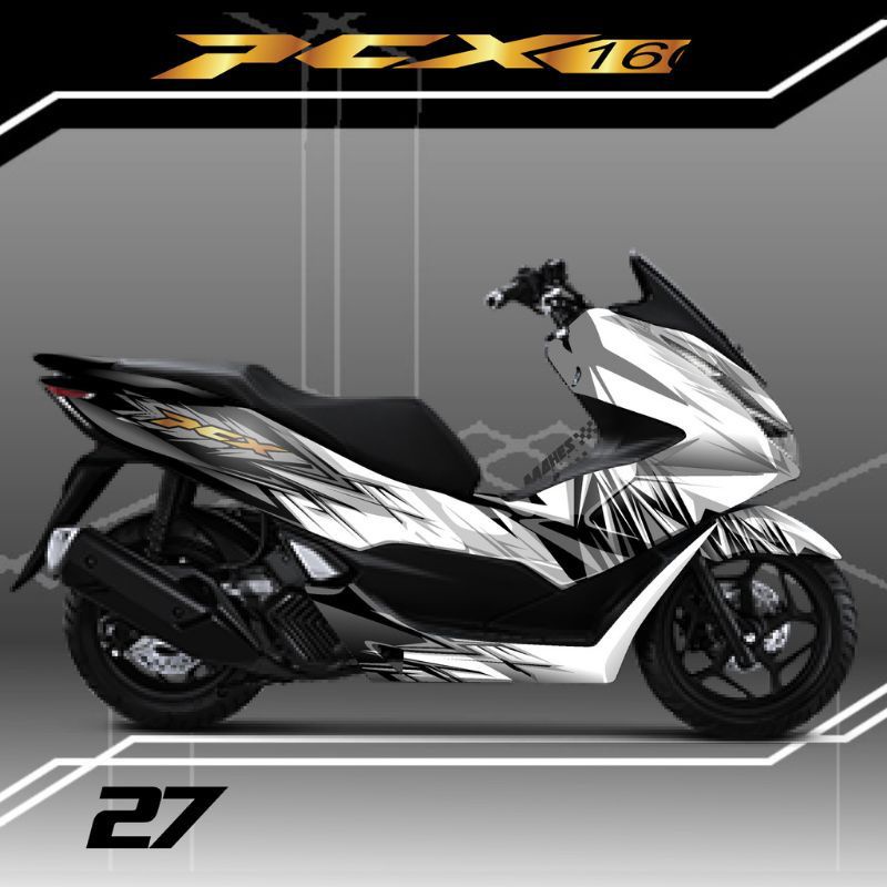 Stiker Decal Motor Honda PCX 160 CC Full body, Bisa ganti warna.