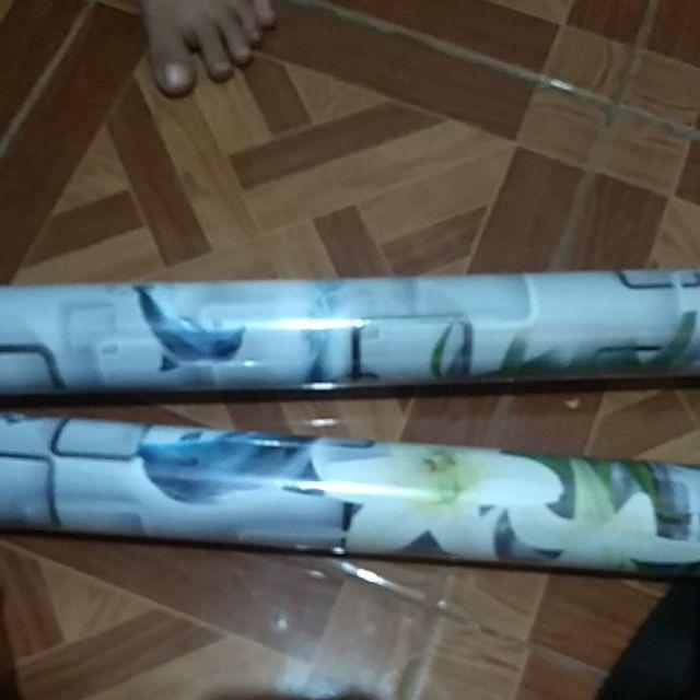 [cod] Wallpaper Dinding Kamar Ruang Tamu 45cm X 10m Murah Minimalis Dolphin 3d -  Wallding08