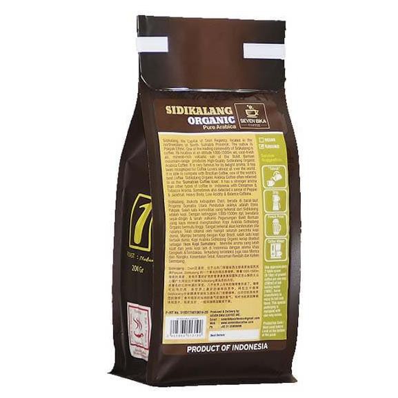 

Big Sale Kopi Seven Bika Sidikalang Organic Pure Arabica 200 gr (Biji/Bubuk)-FS Big Sale