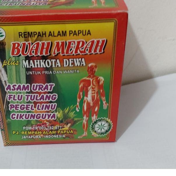 BUAH MERAH PAPUA plus mahkota dewa