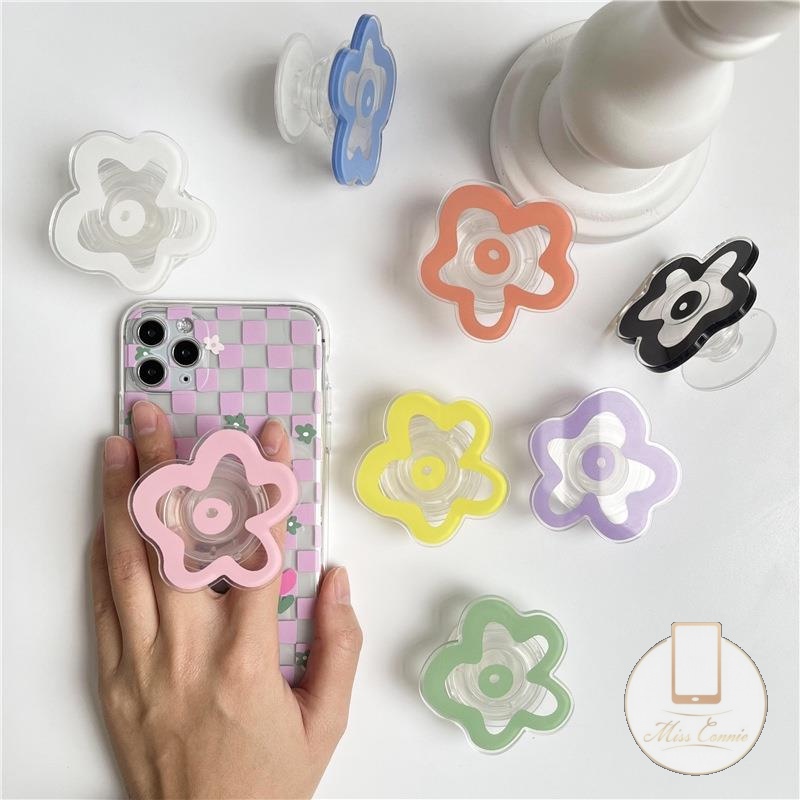 Ins Popsocket Hp Universal Bentuk Bunga Warna Permen