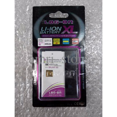 Baterai Double Power Log on Samsung Galaxy S5 Original Batre