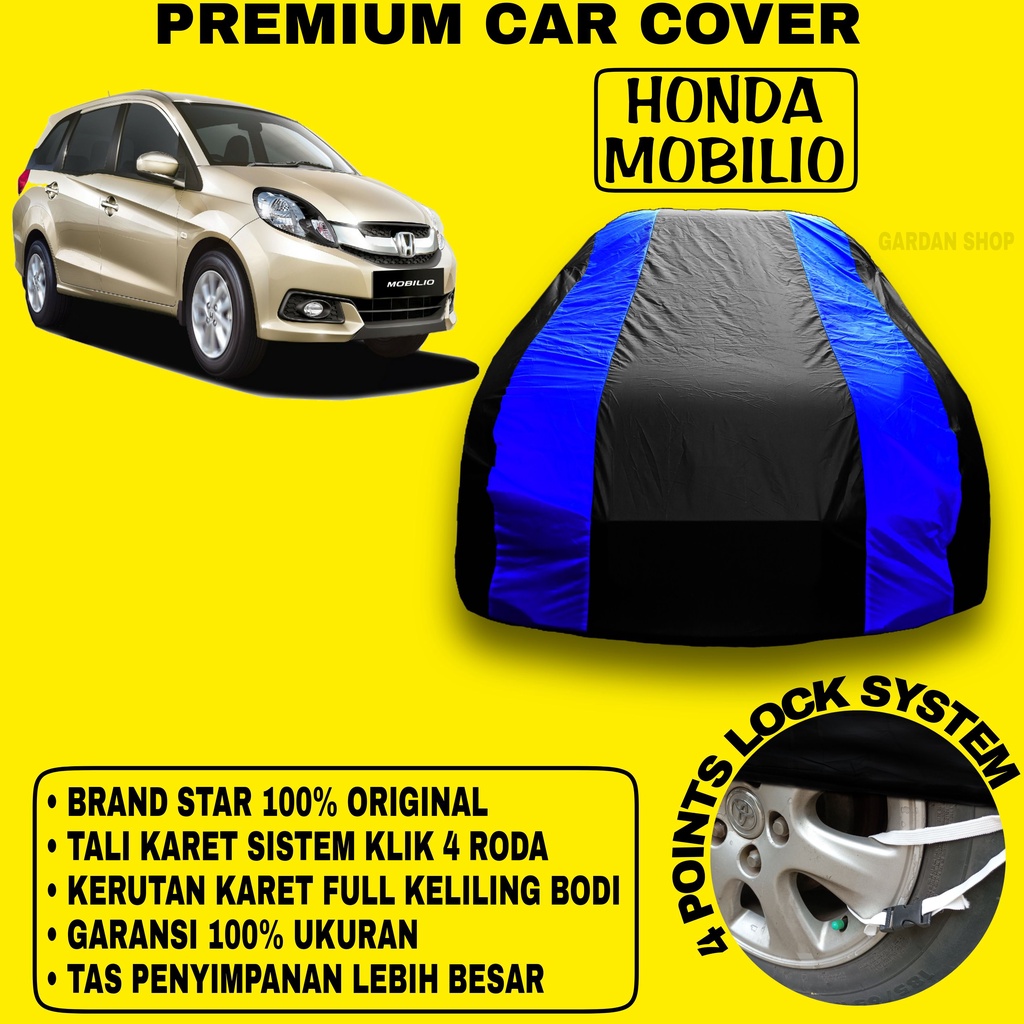 Body Cover HONDA MOBILIO Sarung BIRU Penutup Pelindung Bodi Mobil Mobilio PREMIUM Blue Cover