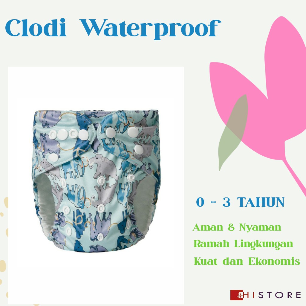 DIAPER VARIAN B CLODI POPOK KAIN DOUBLE TPU WATERPROOF BAHAN PREMIUM