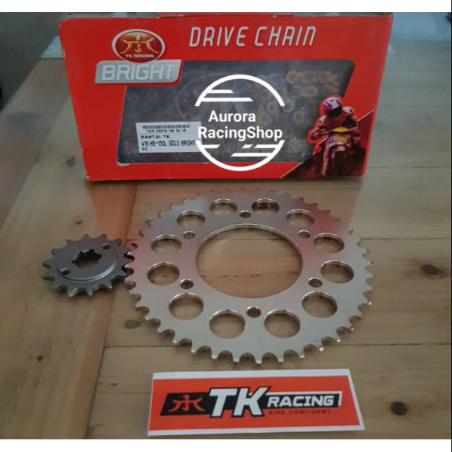 Gear Set TK 415 Yamaha MX King 150 & Rantai TK 415 HS Gold