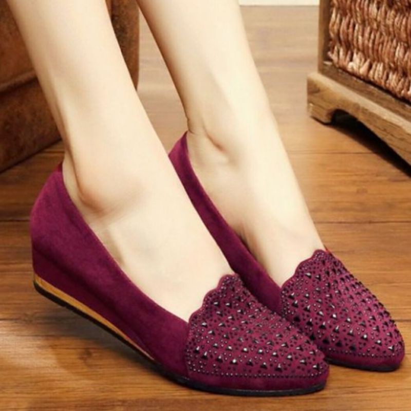 Sepatu wedges wanita - Sepatu wedges - wedges wanita - Sepatu santai