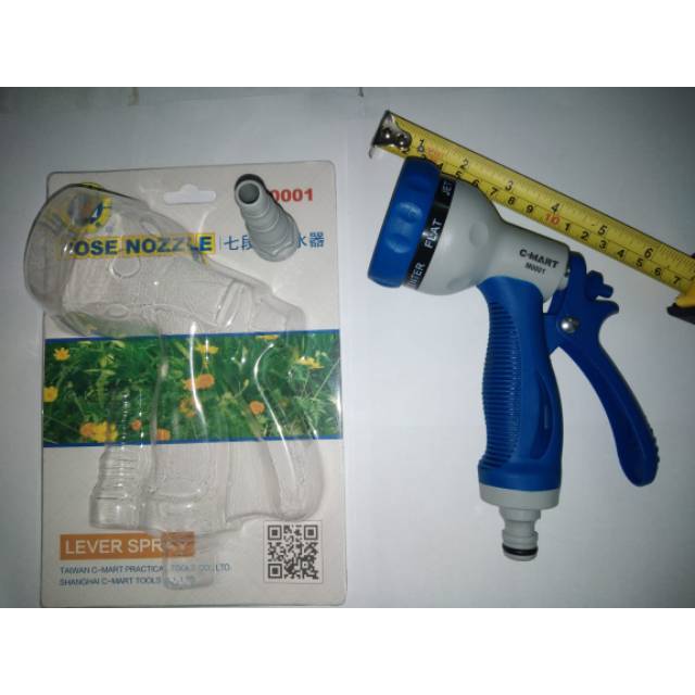 Semprotan air pvc jumbo, Kepala bisa di stell/SEMPROTAN AIR JUMBO KEPALA SENTER C-MART/Semprotan Air Hoze Nozzle 7 Posisi Semprot Taman Tanaman Mobil BERKUALITAS