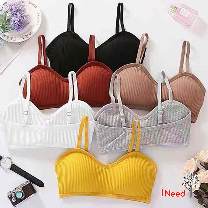 (INEED) (BPU)Push Up Bra Tali Satu - Bra Kemben Push Up tali Satu Tanpa Kawat - BRA YOGA TALI SATU