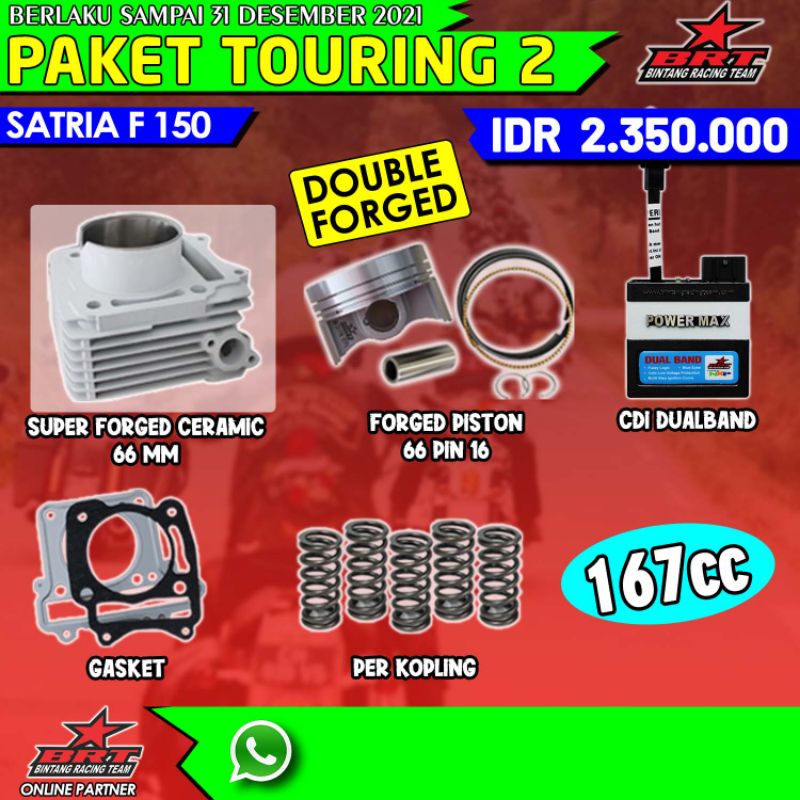 PAKET TOURING 2 BRT SATRIA FU 150