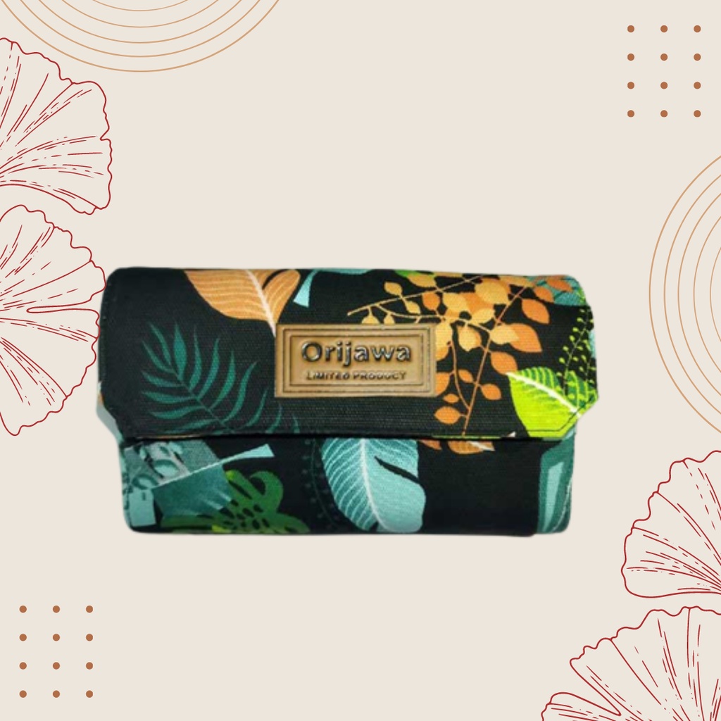 Orijawa Dompet Pintar Dompet Multifungsi Dompet Orijawa organizer motif black night