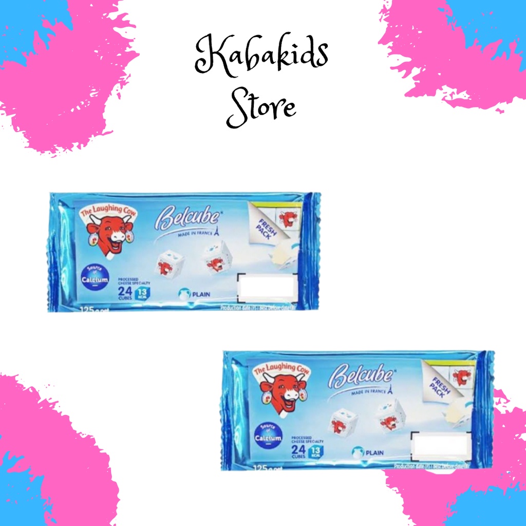 Belcube Keju Plain Cheese Spread 24 Cube Keju MPASI - Kabakids Store