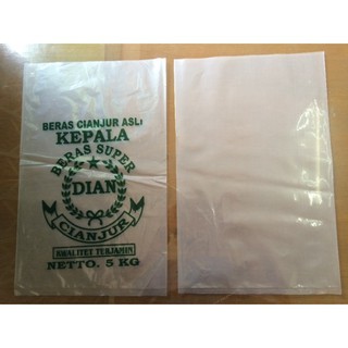 PLASTIK PE BERAS DAN GULA UKURAN 3 KG 5 KG KANTONG PLASTIK PE BERAS DAN GULA UKURAN 3 KG 5 KG KANTONG