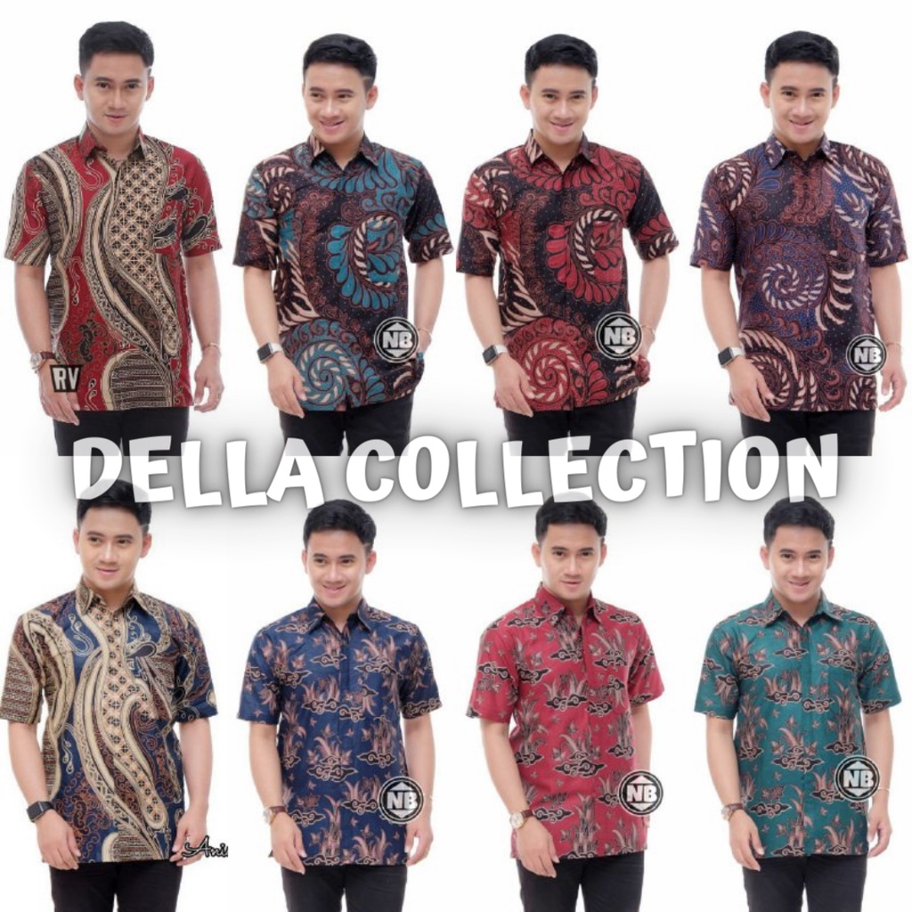 Kemeja Batik Pria Lengan Pendek Baju Batik Pekalongan Murah Lengan Pendek New Modern Seragam Pesta Resepsi Kantor Dinas Keren Kemeja Batik Pria Lengan Pendek Terlaris Batik Pekalongan Kemeja Pria Terbaru