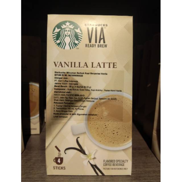 

Via Starbucks Vanilla Latte 4CT