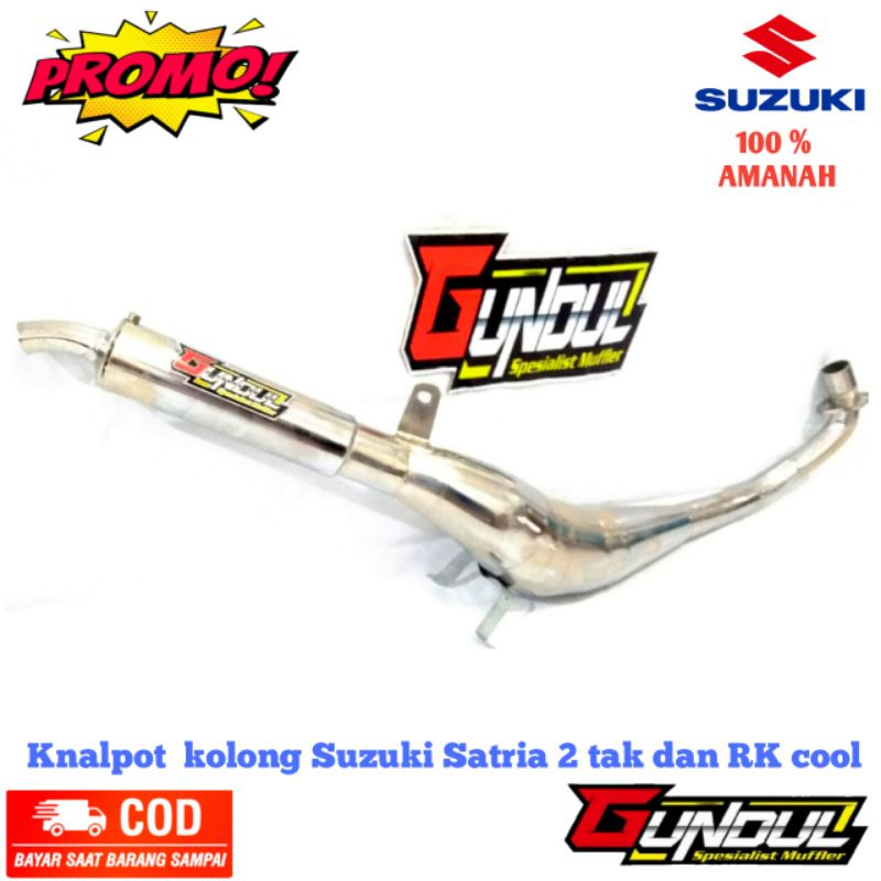 knalpot satria hiu racing Suzuki Satria 2 tak rk cool satria hiu ru lumba type Bm power kolong kobra