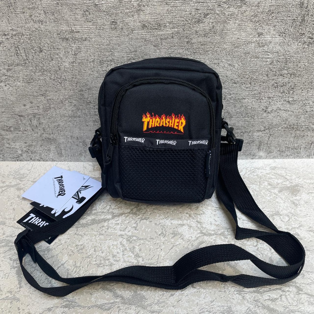 Thrasher Slingbag / Tas Selempang Thrasher Tas Pria Tas Wanita Tas Kanvas