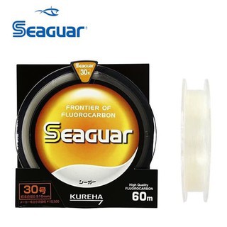 SENAR PANCING BENANG LEADER SEAGUAR KUREHA FRONTIER OF FLUOROCARBON 60 METER MADE IN JAPAN