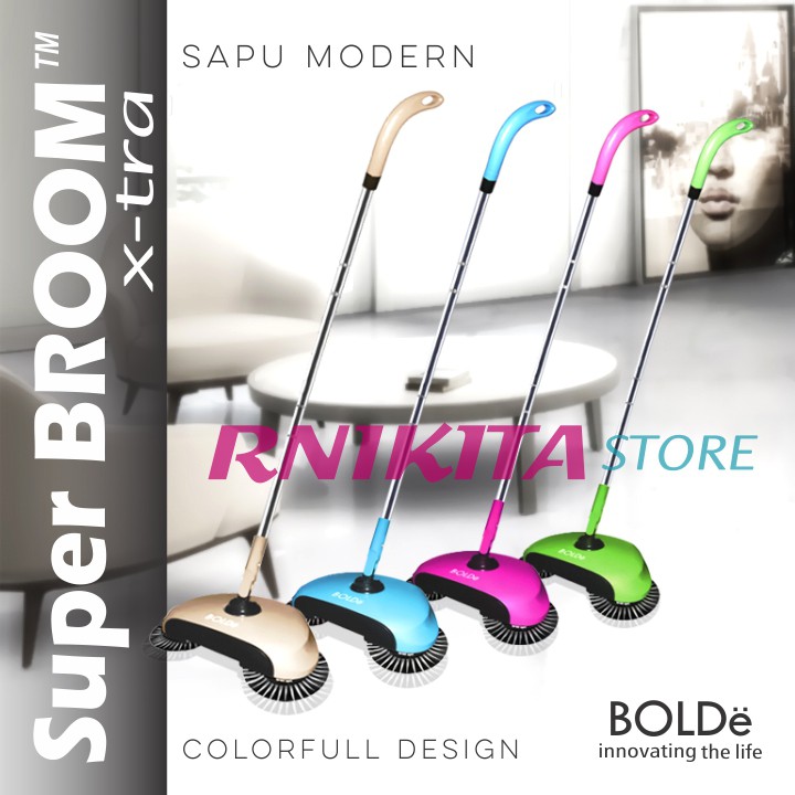 BOLDe SUPER BROOM X-TRA - Sapu Otomatis Tanpa Listrik