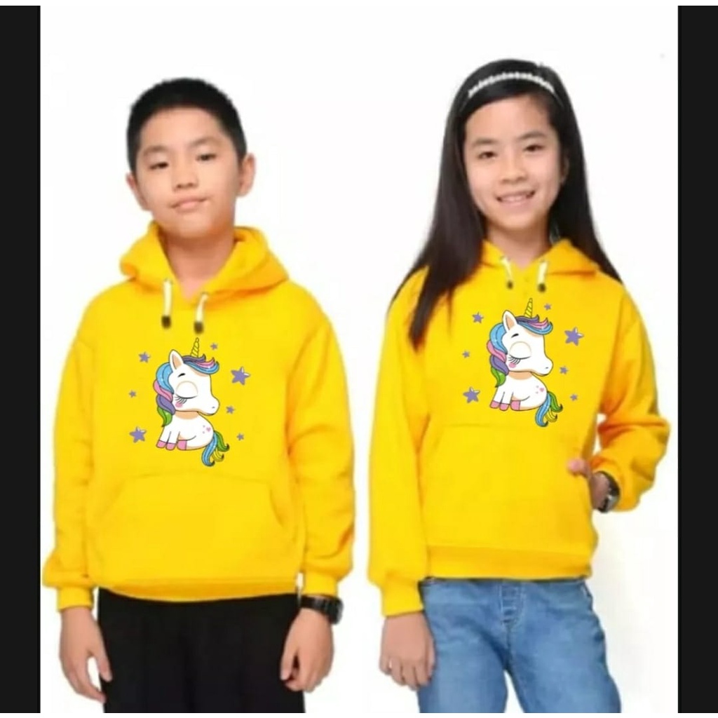 HOODIE ANAK PEREMPUAN UNICORN WITH STARS / HOODIE ANAK PEREMPUAN UNISEX