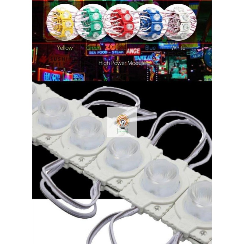 Lampu Strip LED Modul 1 Mata super SMD Lampu Sampin Kolong bak Truck 12 Volt &amp; 24Volt