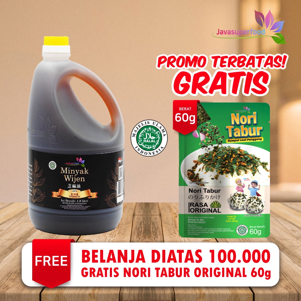 Jual Minyak Wijen Sesame Oil 100 18 Liter Java Super Food Shopee