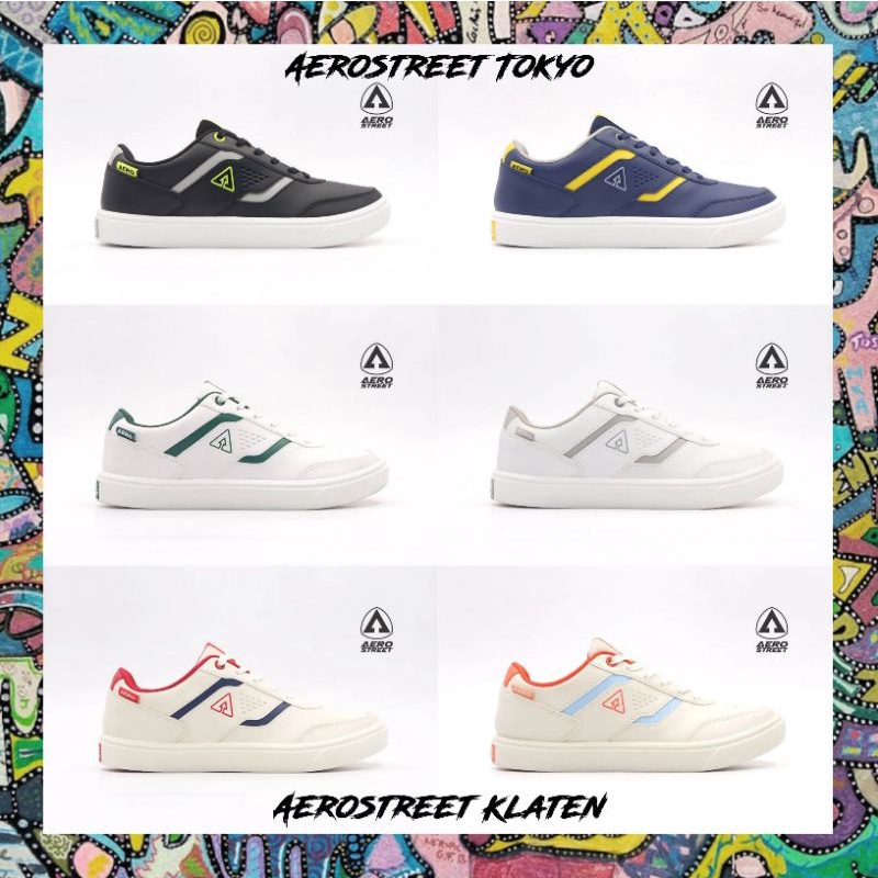 Aerostreet Tokyo 37-44 Series - Sepatu Sneakers Kasual Pria Wanita