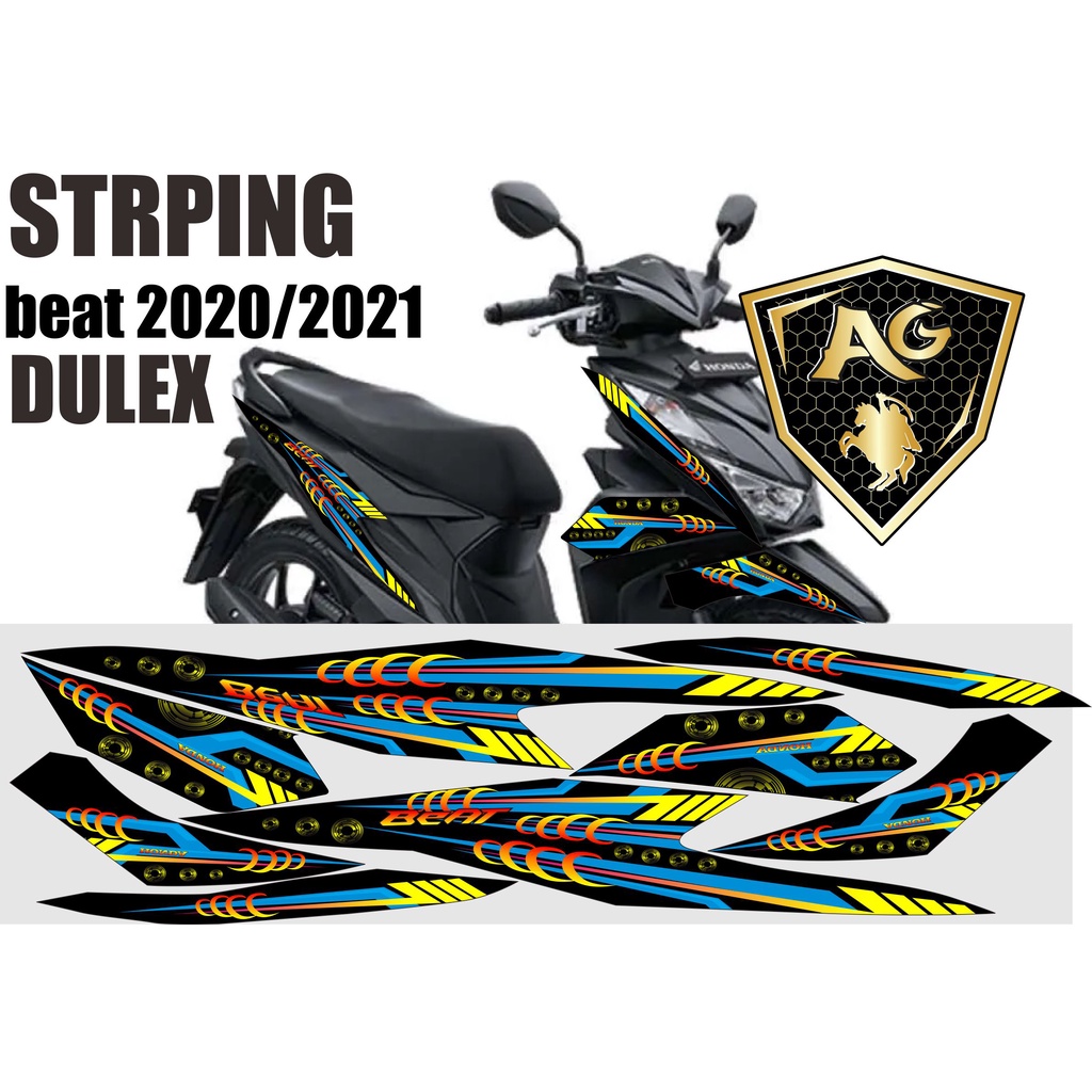 stiker motor beat Sticker DULEX 2021 2020 Striping Motor Beat Street / Beat Fi Esp / Beat Iss / Beat Fi New 2020 / 2021- Stiker Variasi