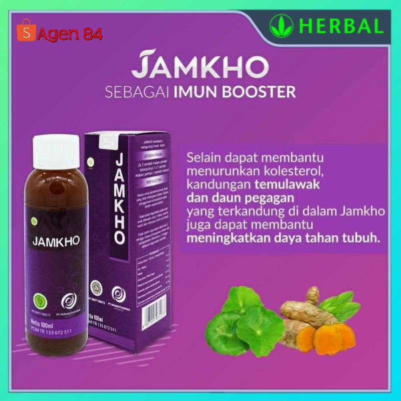 

Jamkho jamu kolesterol original minuman herbal menurunkan kolesterol 100 ml