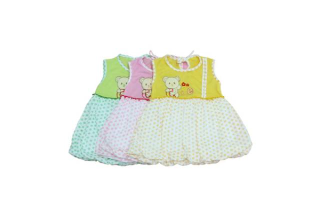 Dress Balon Bayi Motif Cute/Terusan Bayi/Baju Bayi Perempuan