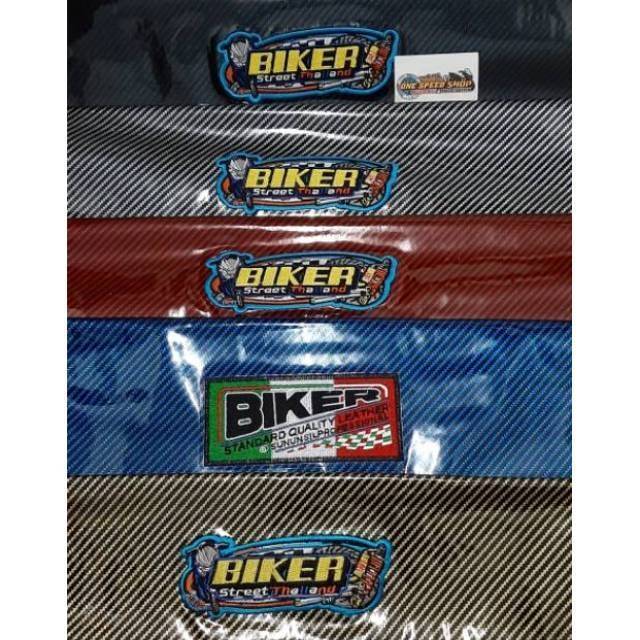 Sarung jok carbon atau kulit jok carbon thailand BIKER universal mio xeon fino beat scoopy rxking dl