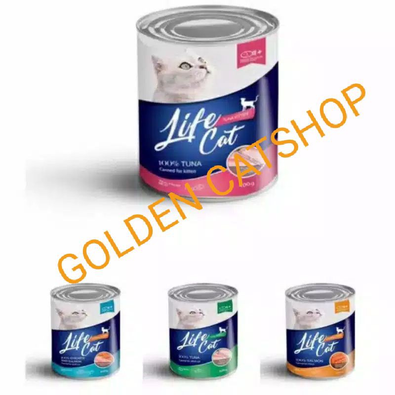 MAKANAN BASAH LIFE CAT KALENG (CANE) 400gr/LIFECAT CAN