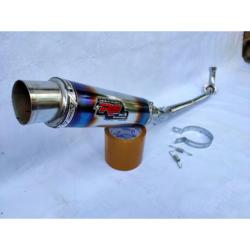 knalpot racing R9 Supra fit, Supra x, Supra 125, Jupiter z, Vega R, Vega ZR, karisma