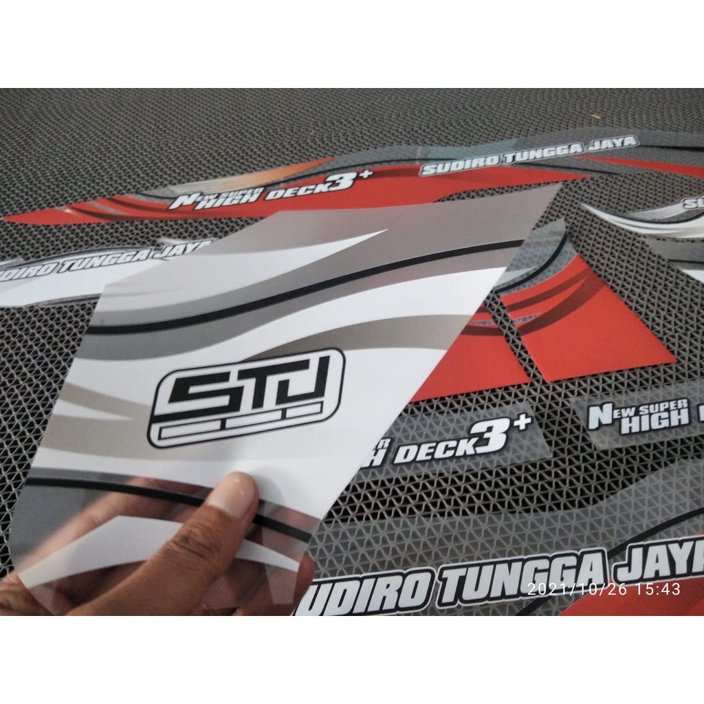 STRIPING BEAT NEW 2019 LIVERY BUS (STJ )SUDIRO TUNGGA JAYA