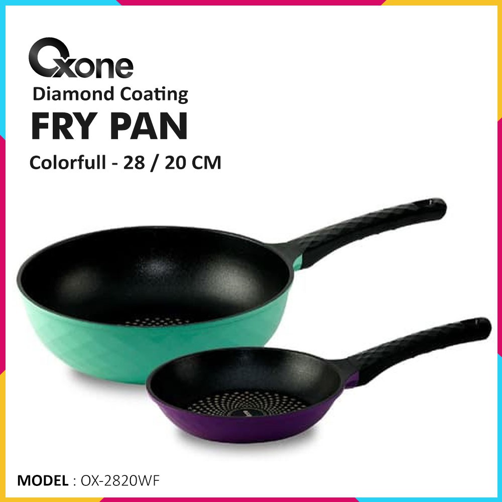 Fry Pan Set 2Pcs Oxone OX-2820WF - Diamond Coating