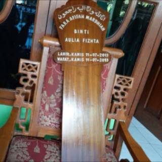 Papan nama nisan kayu 90 x 30 x 2 cm Clasik Shopee 