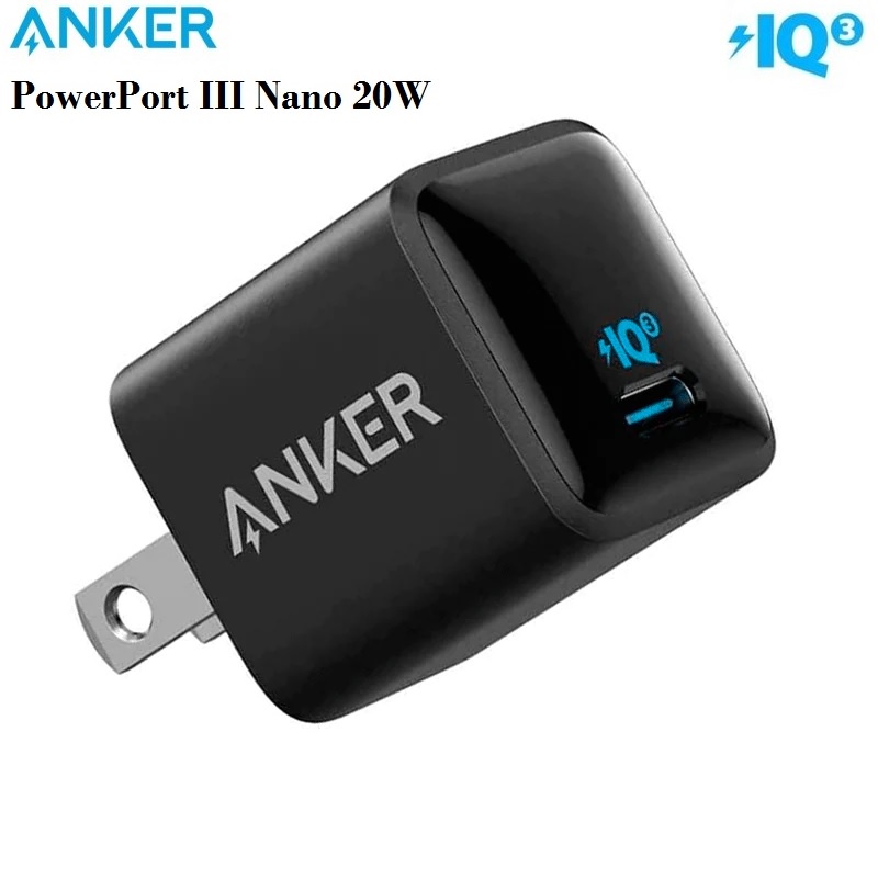 AKN88 - ANKER B8662 PowerPort III Colorful Nano 20W - Single USB-C PowerIQ 3.0