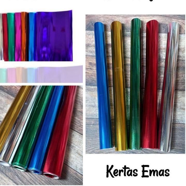 

NEW PRODUCT !! 1.1 Kertas sampul metalik/kertas mas ( 20 lembar ) [KODE 48]