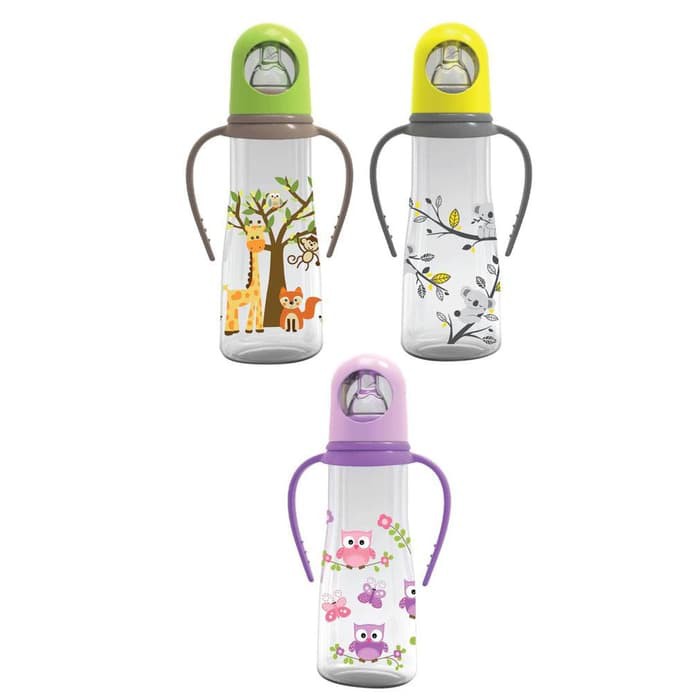 Baby Safe Botol Susu Bayi Plus Pegangan Feeding Bottle With Handle Ukuran 250 ml JP005