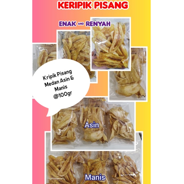 

Kripik Pisang Manis & Asin