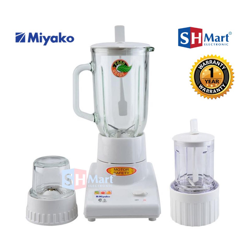 MIYAKO Blender Kaca 1 Liter 3 IN 1 BL102GS / BL102GS / BL-102GS