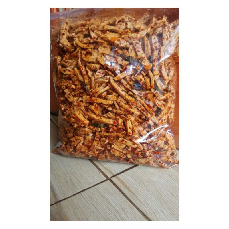 

Basreng pedas daun jeruk 1kg cabai asli