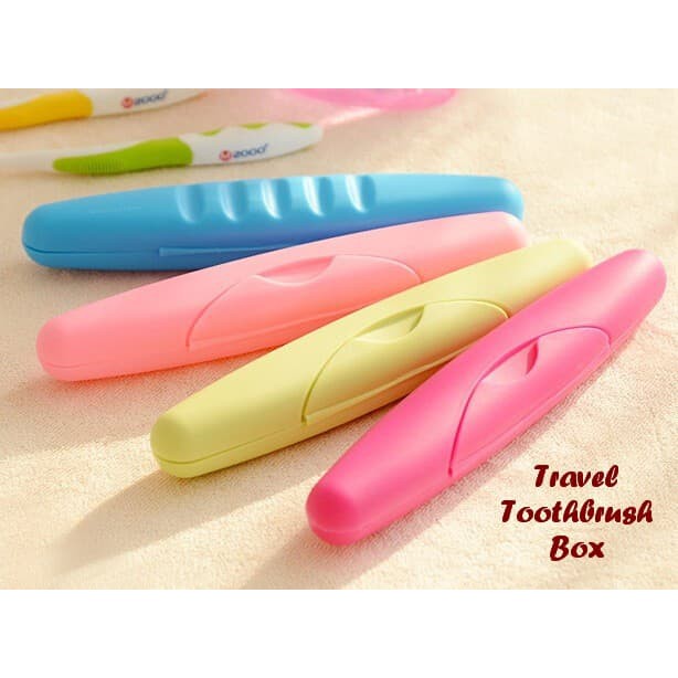 Travel Toothbrush Box - Kotak untuk tempat sikat gigi mudah dibawa