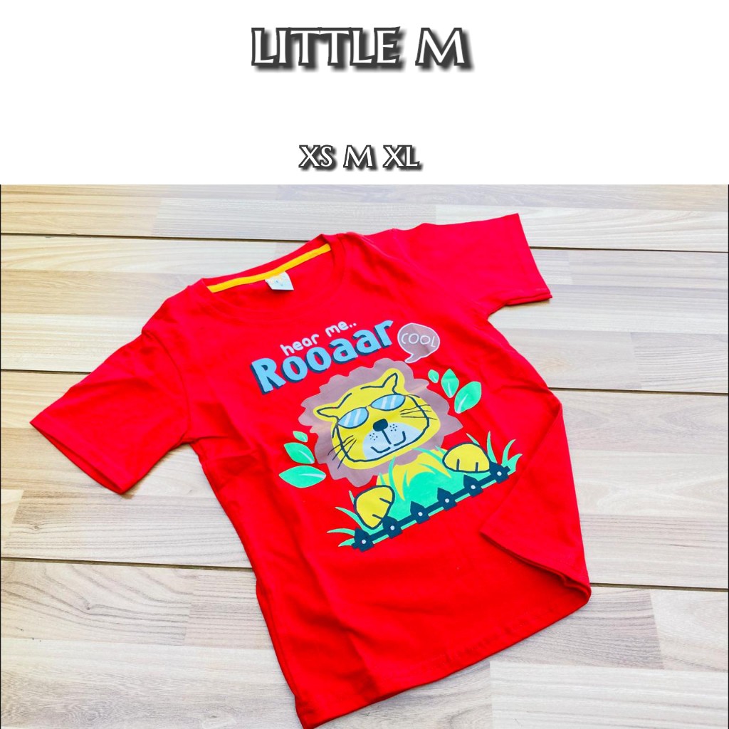 kaos little m merah 18